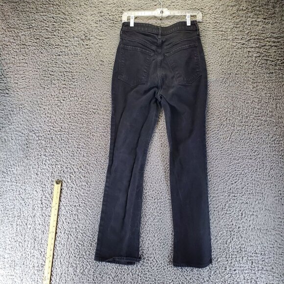 Old Navy Jeans Womens 4 Black Extra High-Rise Kicker Boot-Cut Denim - Picture 10 of 11
